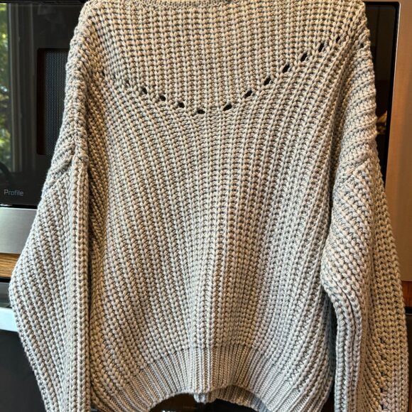 Elodie Women's Knit Pullover Sweater Grey M - Picture 2 of 6